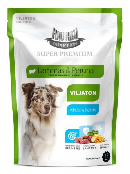 Корм для собак Hau-Hau Champion SP Lamb grain-free  для всех пород беззерновой ягненок 1.5кг